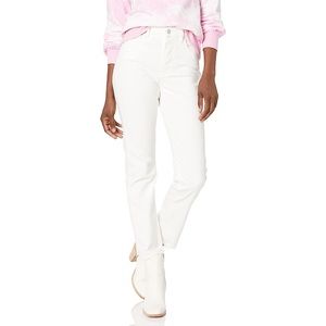 NWT Guess Girly High Rise Straight Leg White Horse Jeans